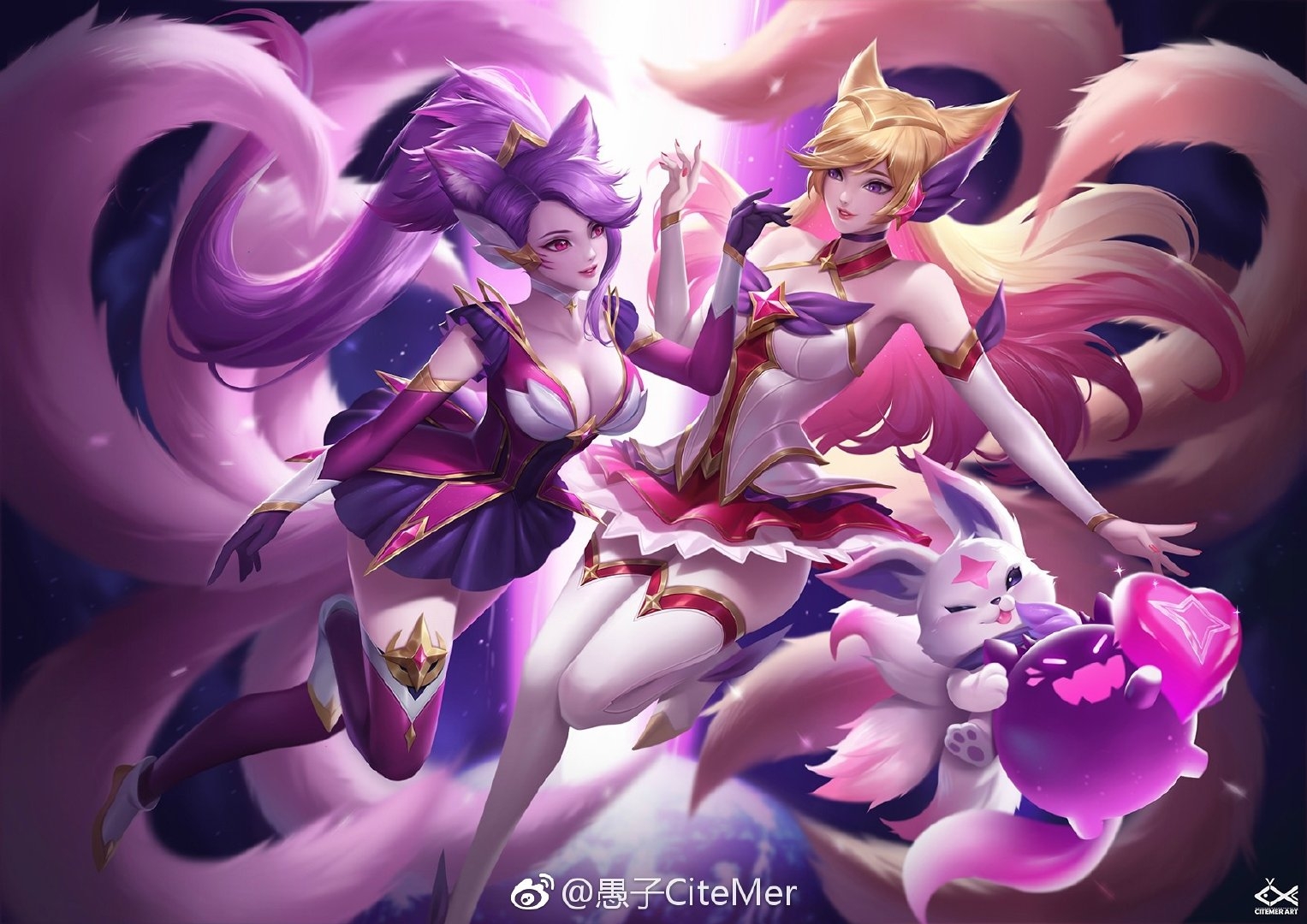 分享英雄联盟自制皮肤 魔法少女(阿狸)