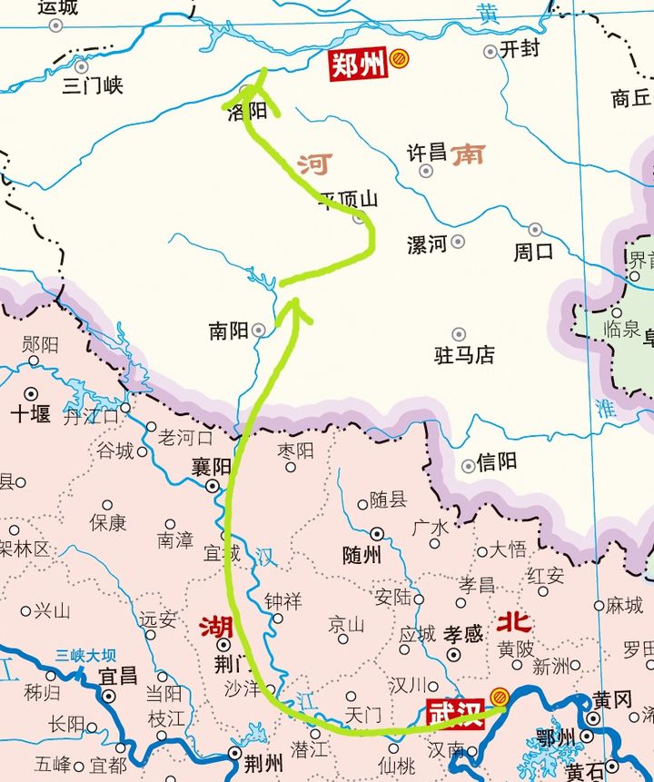 在鸭河水库之下,挖一条运河,穿过方城山,导入流经平顶山的汝河,再逐级