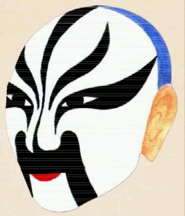 兴趣 绘画 中国京剧脸谱图典(四) n0057《庆阳图》李刚侯喜瑞笔法 n