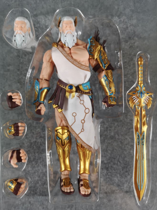 晨风模玩berserkerstudios 1/12 万国众神 宙斯 超可动人偶