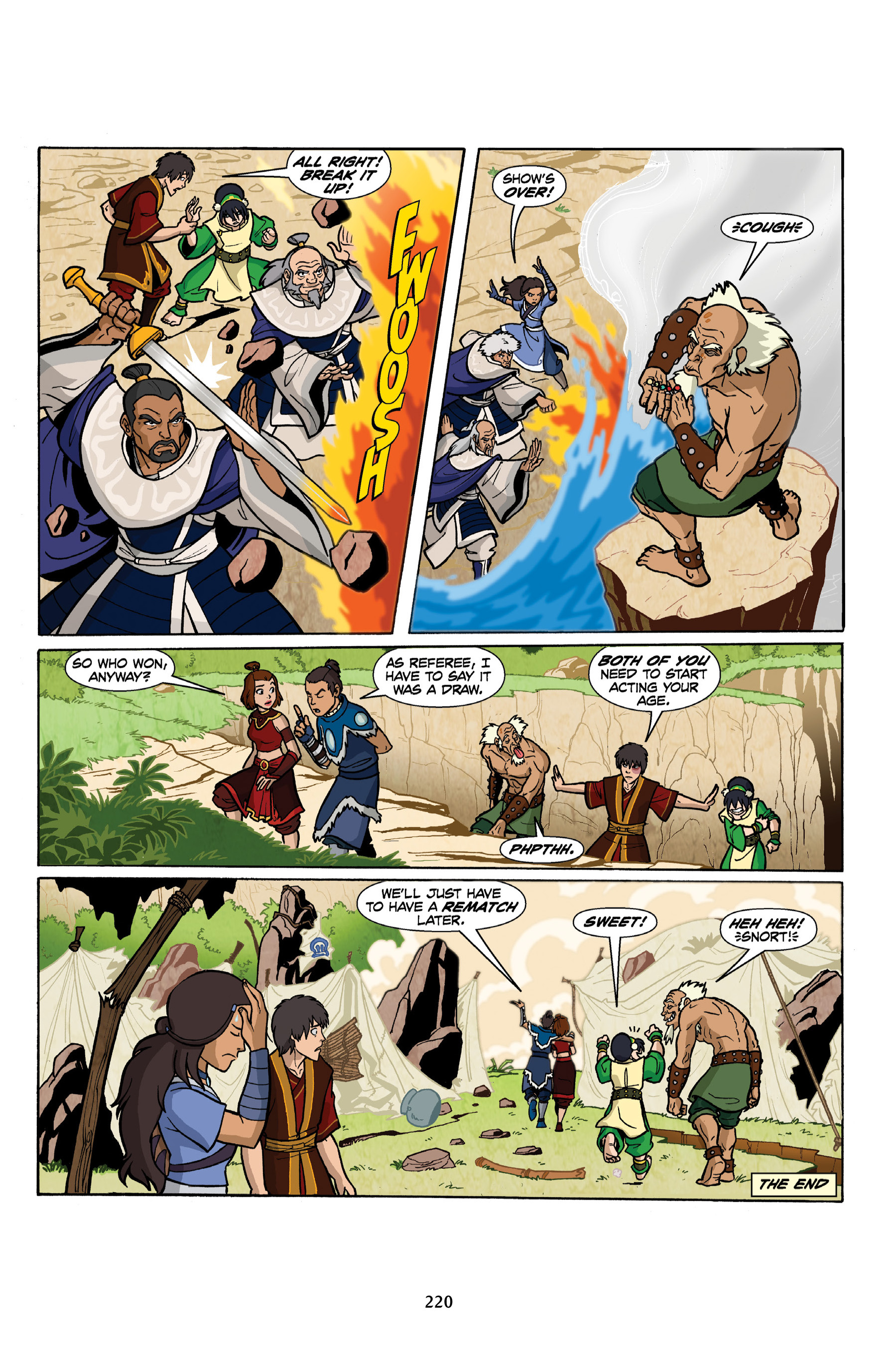 概述: while waiting for sozin's comet, bumi and toph have an
