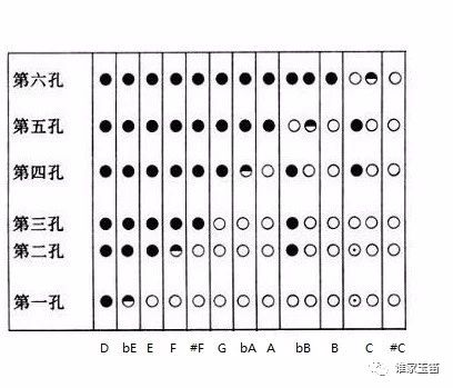 横笛曲谱指法_横笛指法(2)