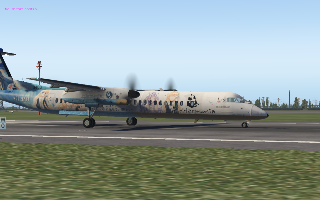 【key痛机系列】庞巴迪dash8 q400"旋律之羽" harmonia痛机涂装