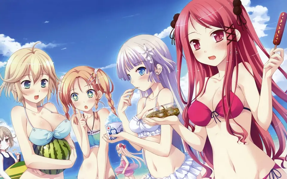 【泳装】少女动漫壁纸哟\(≧▽≦)/