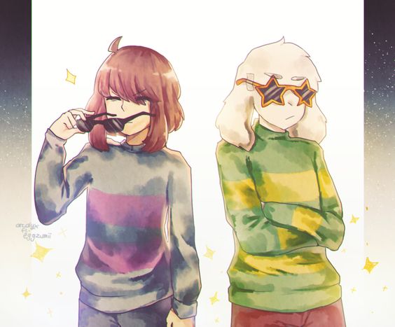 【undertale】传说之下精美人物图包 (asriel&frisk篇