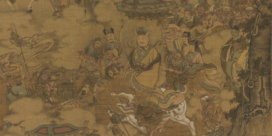 搜索引擎得到的三官 在宋朝《三官出巡图》中天官着青色 地官着黄色