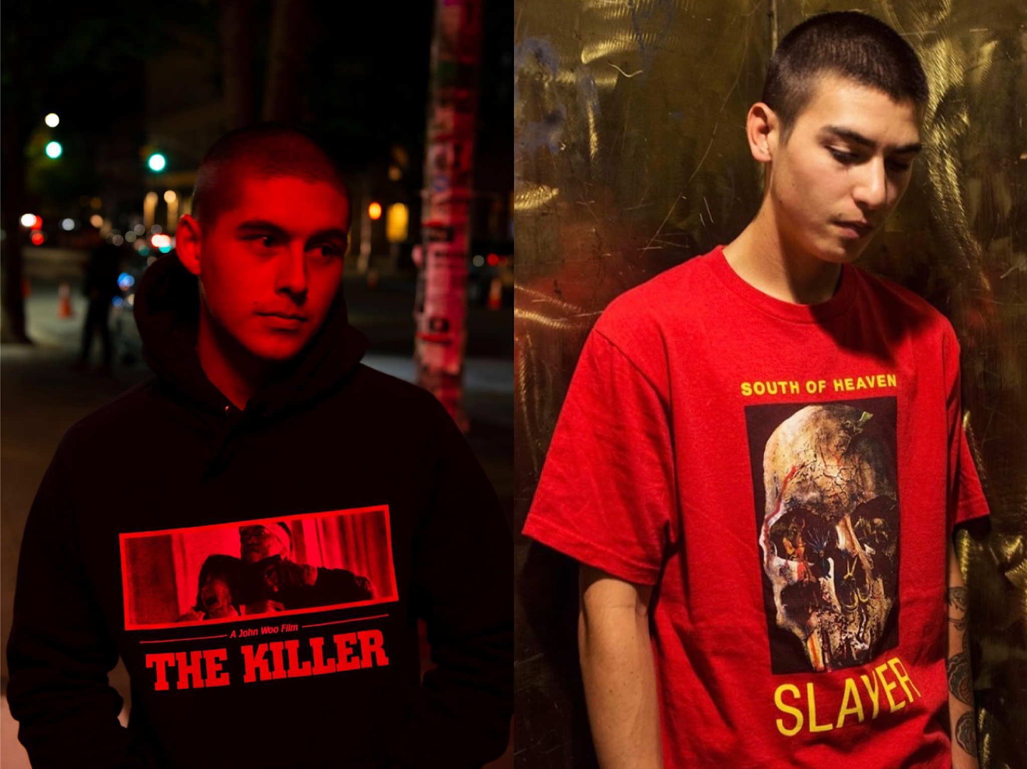 supreme x 《the killer》;supreme x slayer |via godmeetsfashion