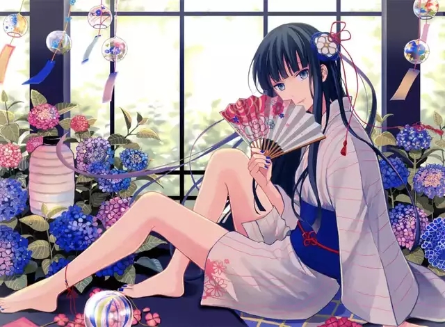 懒喵转图:芊芊细腿的p站动漫女生!