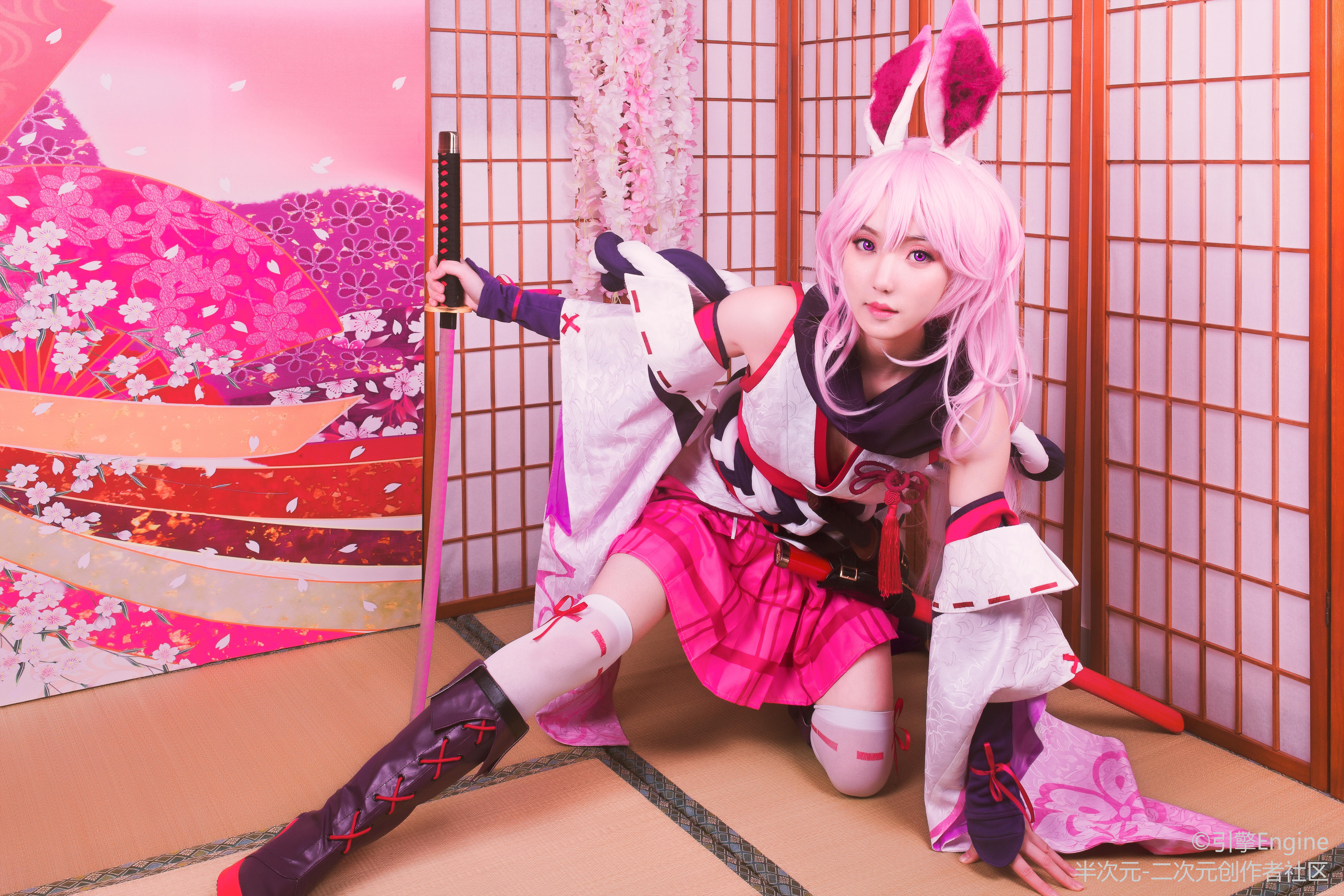 [cos赏]八重樱 请请不要揪耳朵了啦(〃'u'〃)