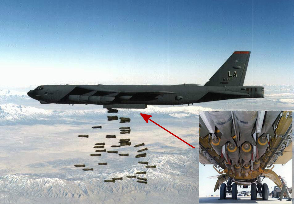 b-52战略轰炸机的弹仓