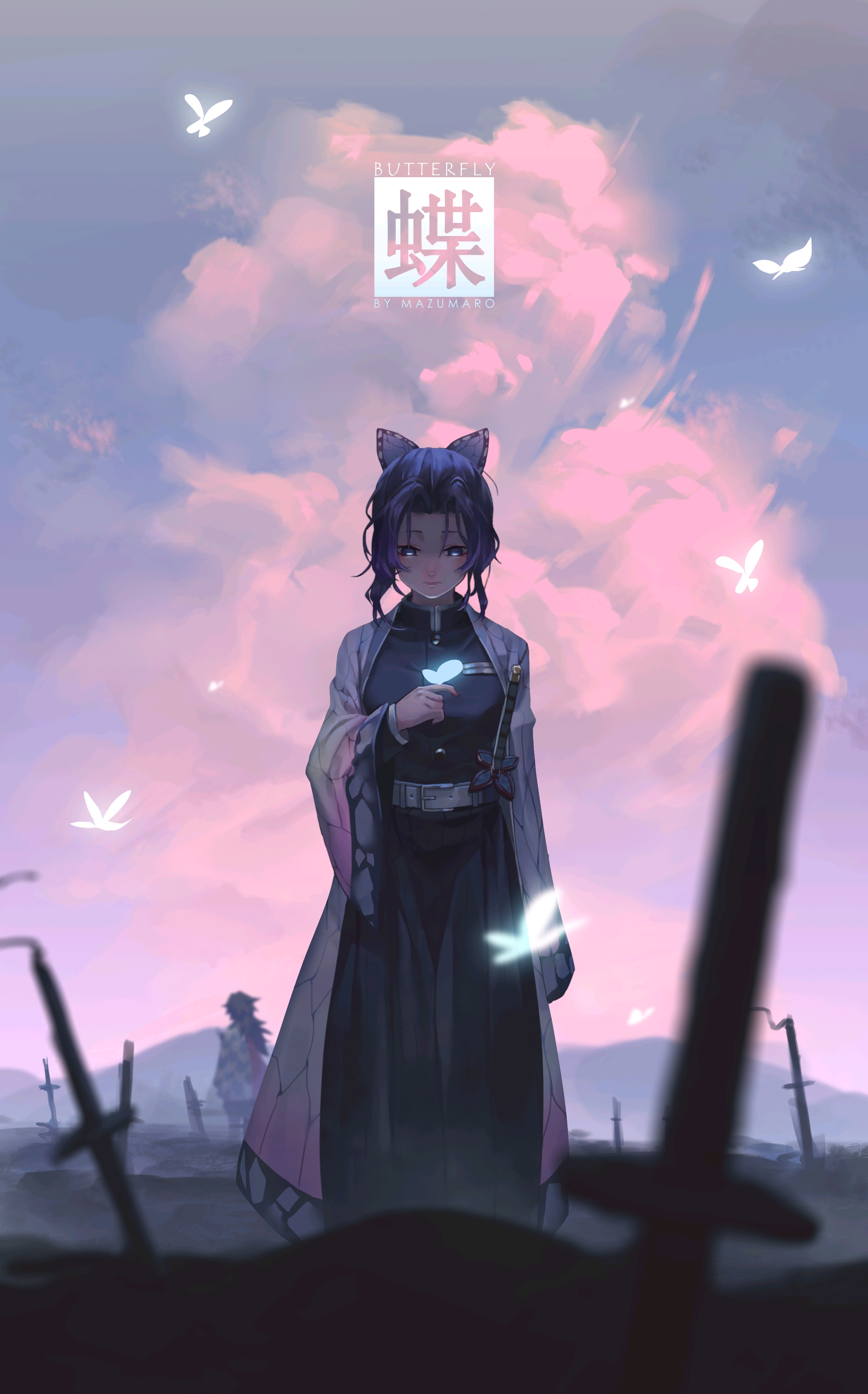 p站搬运鬼灭之刃精选插画蝶柱系列