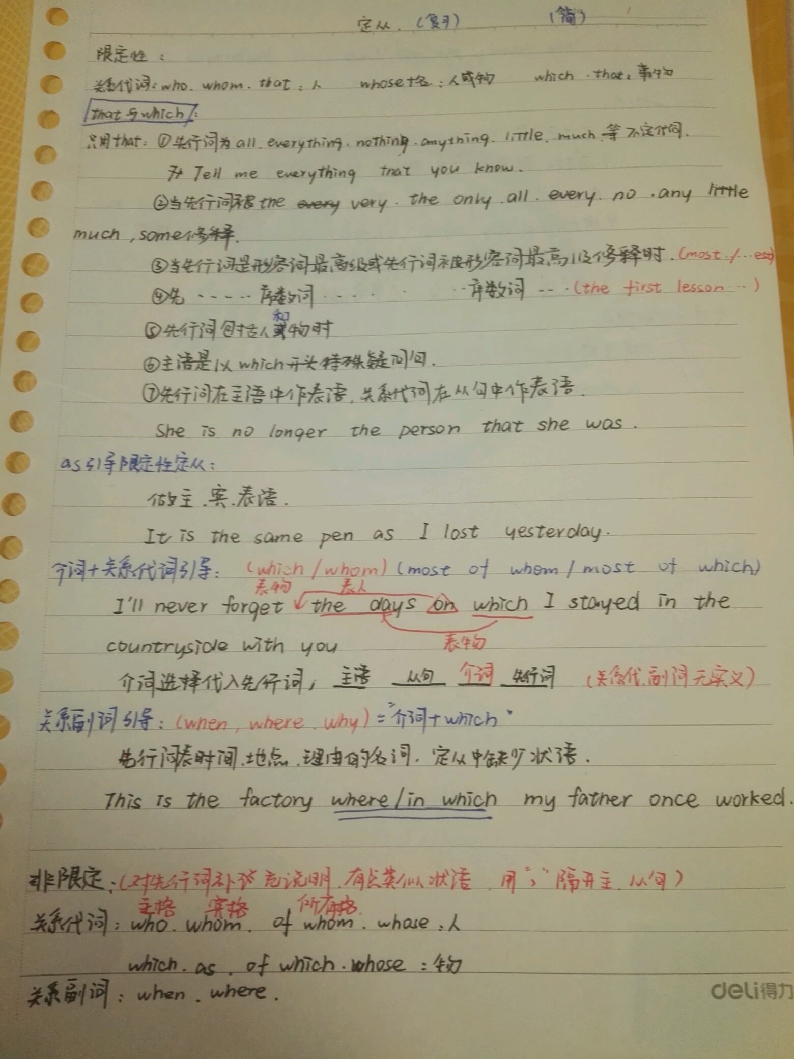 高中英语语法系列--定语从句(简)