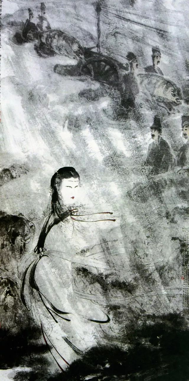 杭州白墙国内名画家作品丨傅抱石