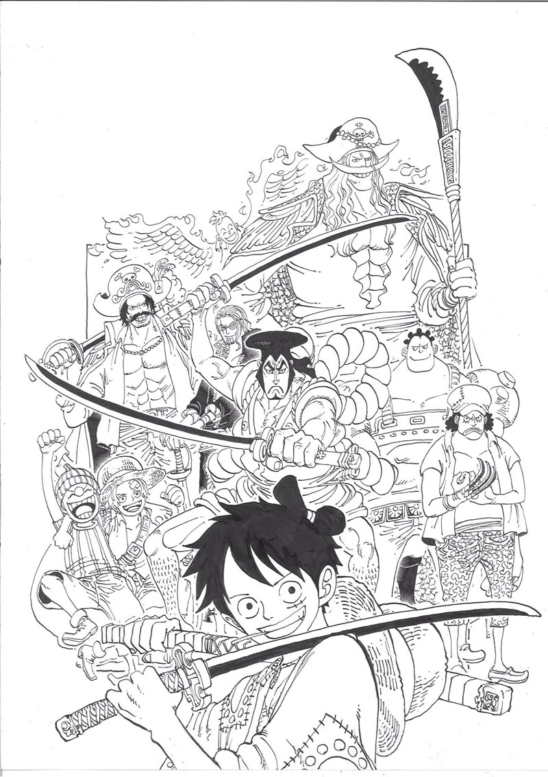 漫画海贼王96卷封面线稿公开4月3日发售