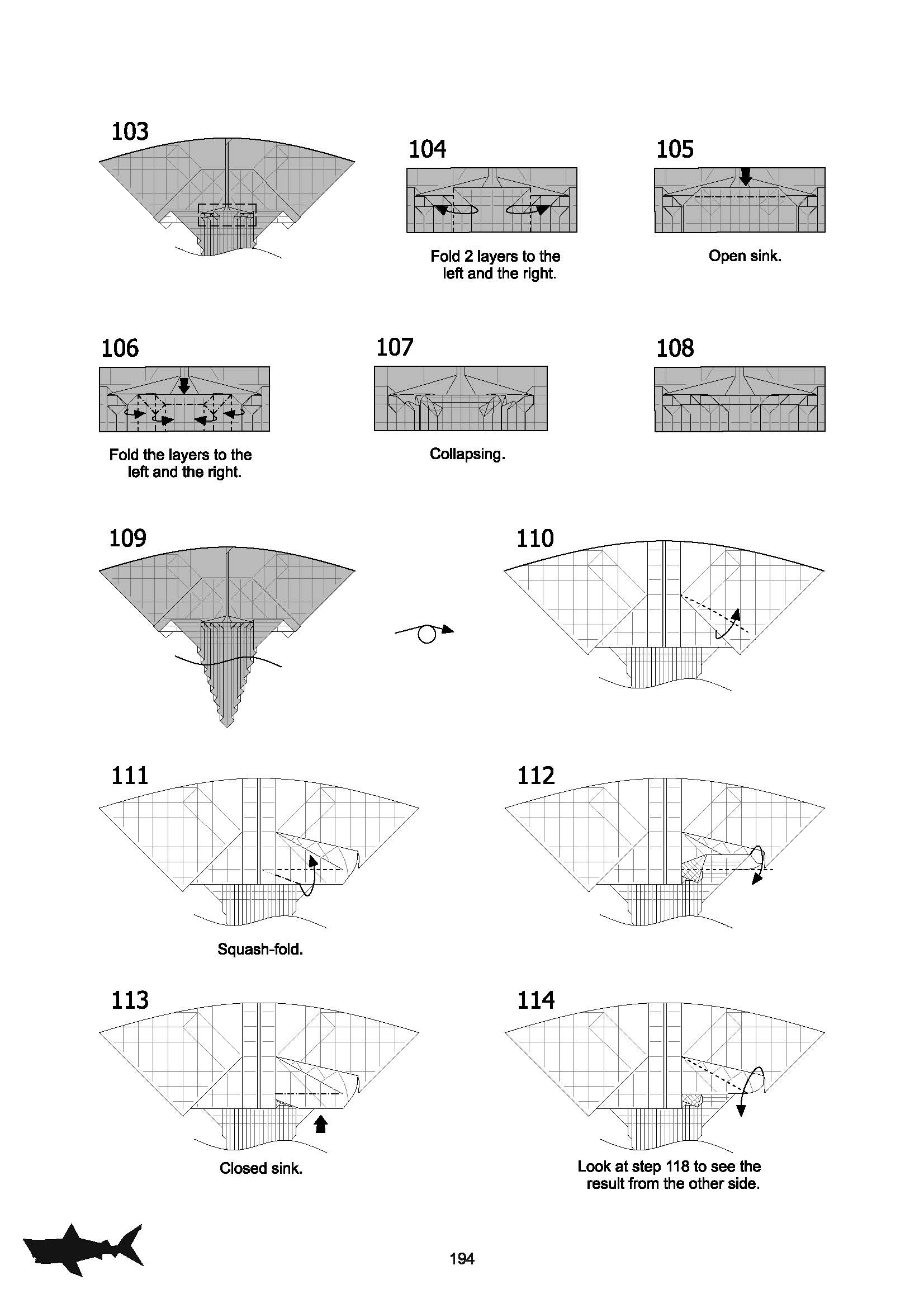 【折纸教程】大白鲨