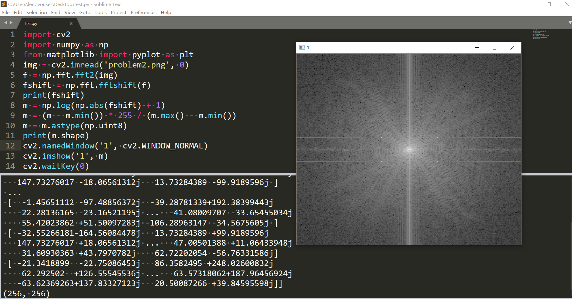 一起学习python-opencv二十六(图像频域操作上)