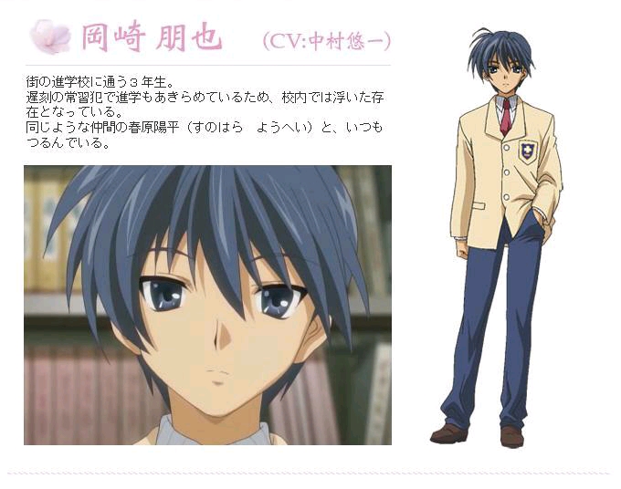 妈妈这个笑容好狂气(去世 cv:中村悠一 代表作 clannad(冈崎朋也)