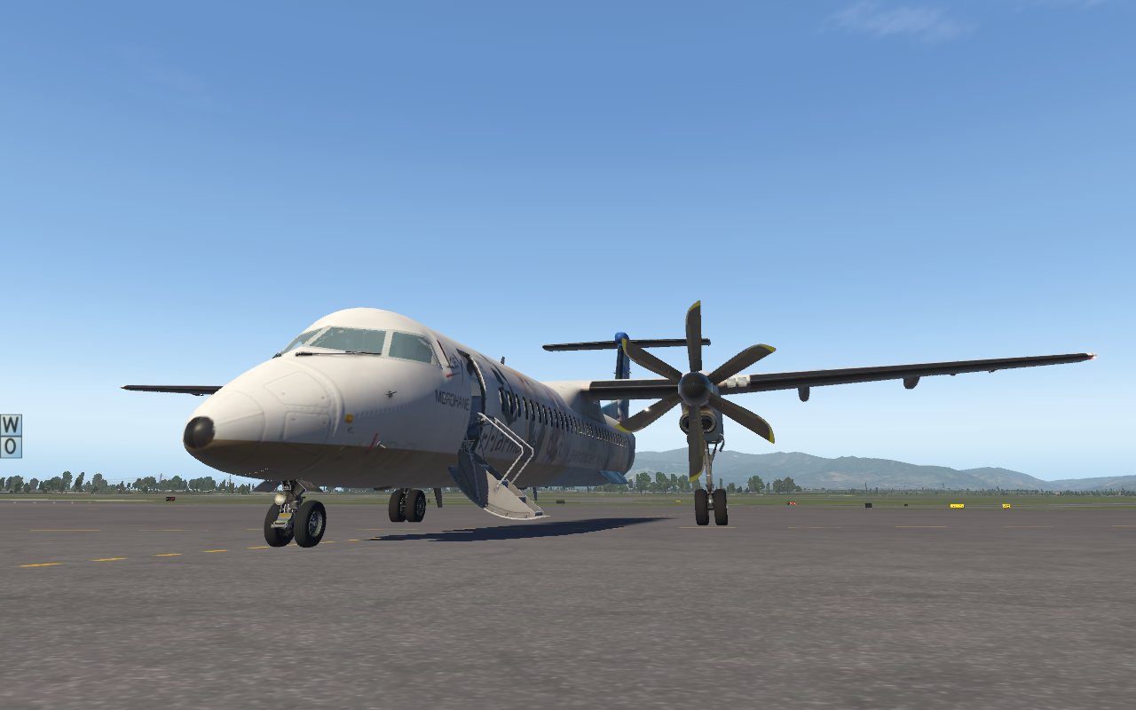 【key痛机系列】庞巴迪dash8 q400"旋律之羽" harmonia痛机涂装
