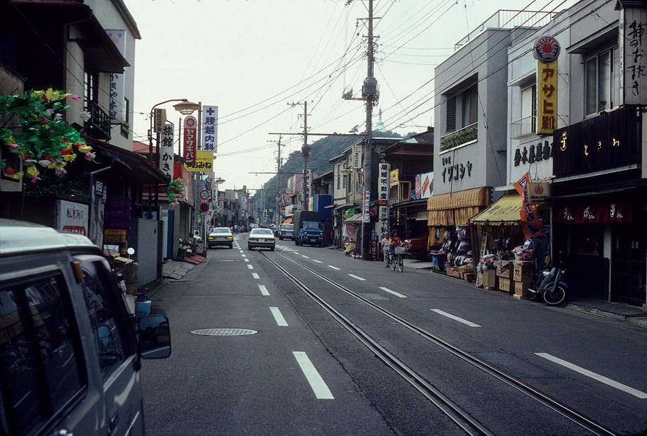 老照片 1982年的日本 好整洁的街道