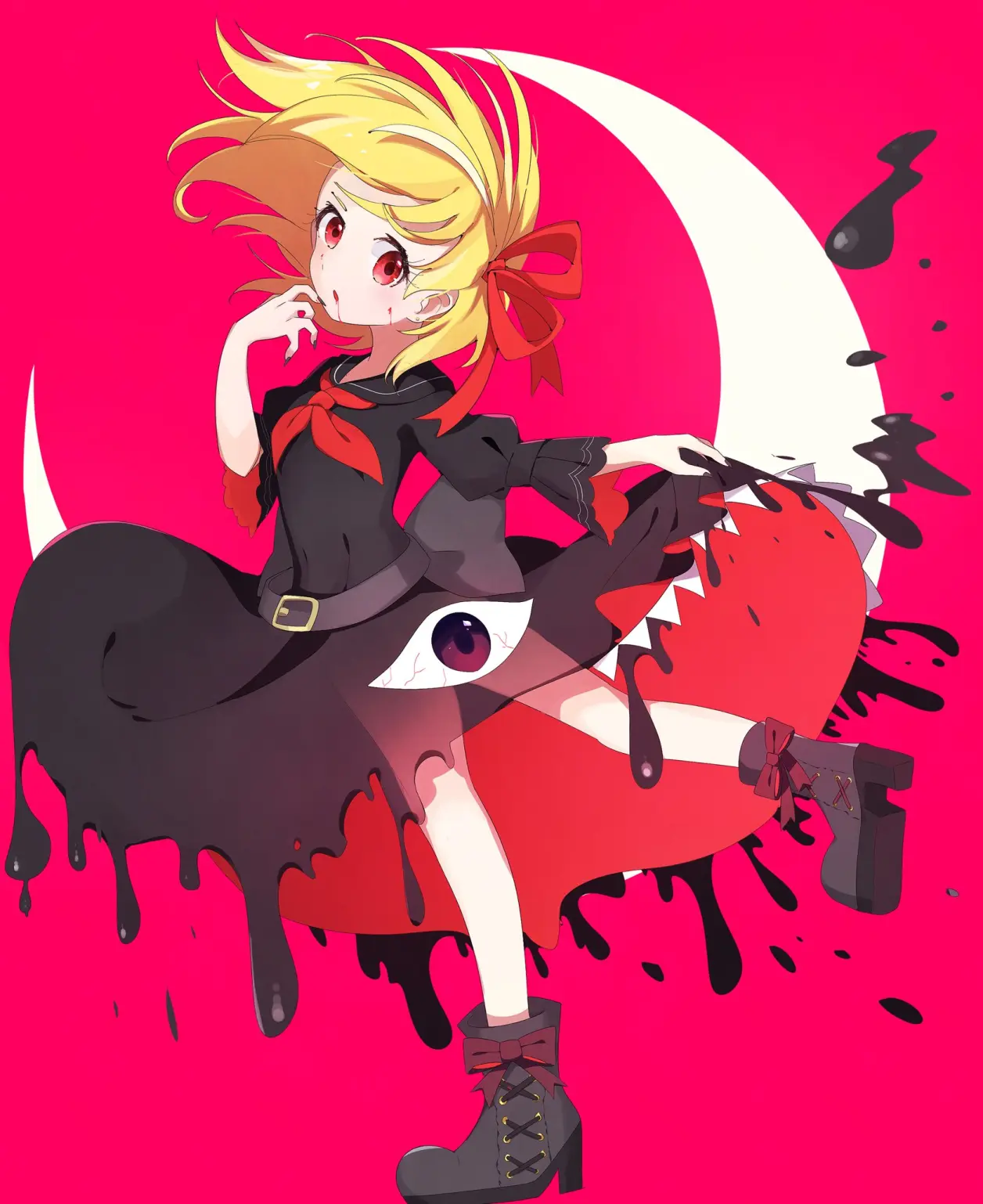 阳下的赤色杀人魔。—— ——あめらる老师@arunanoko64)绘制了一张露米娅。—— ——綾月す