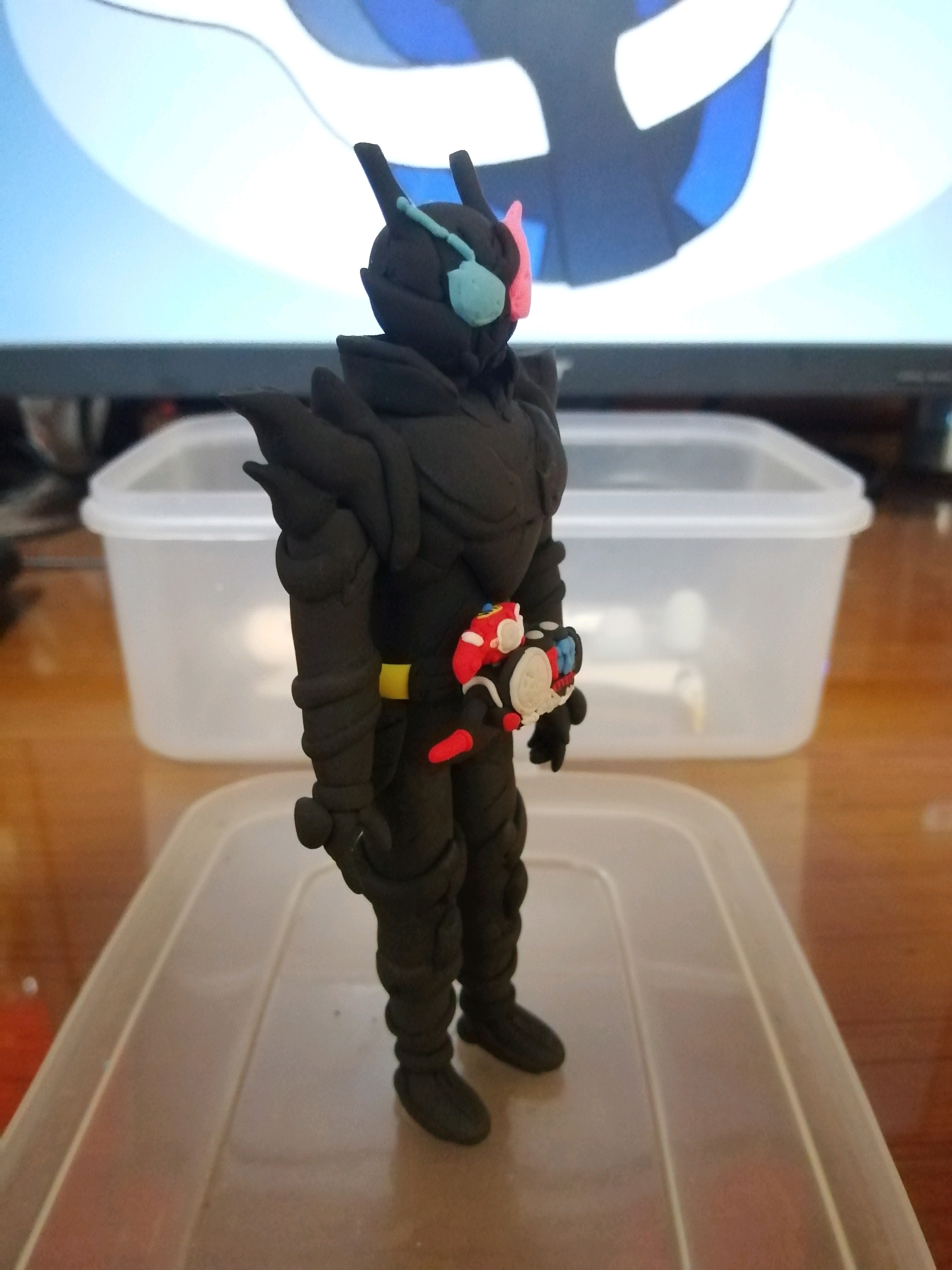 超轻粘土作品假面骑士build危险兔坦