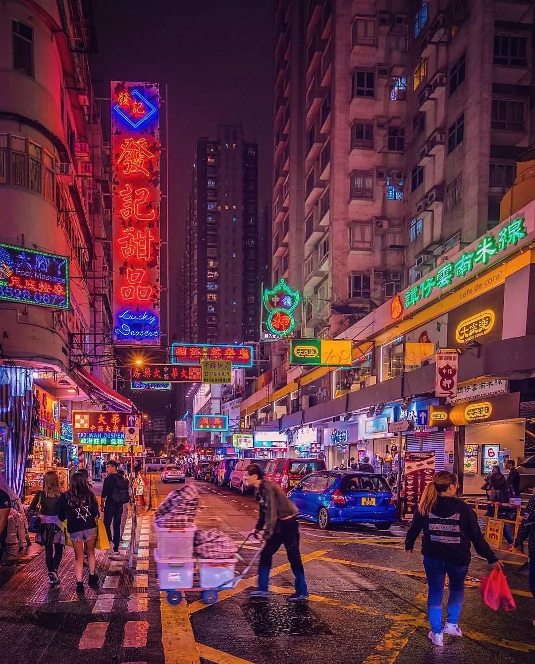 香港女人街夜景