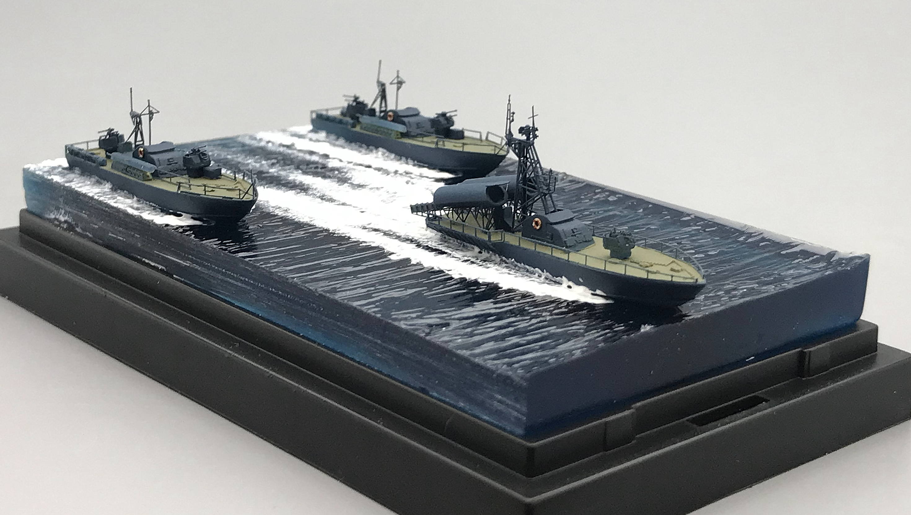 「手工船模」1/700 中国海军 6602型鱼雷快艇 & 023型导弹快艇