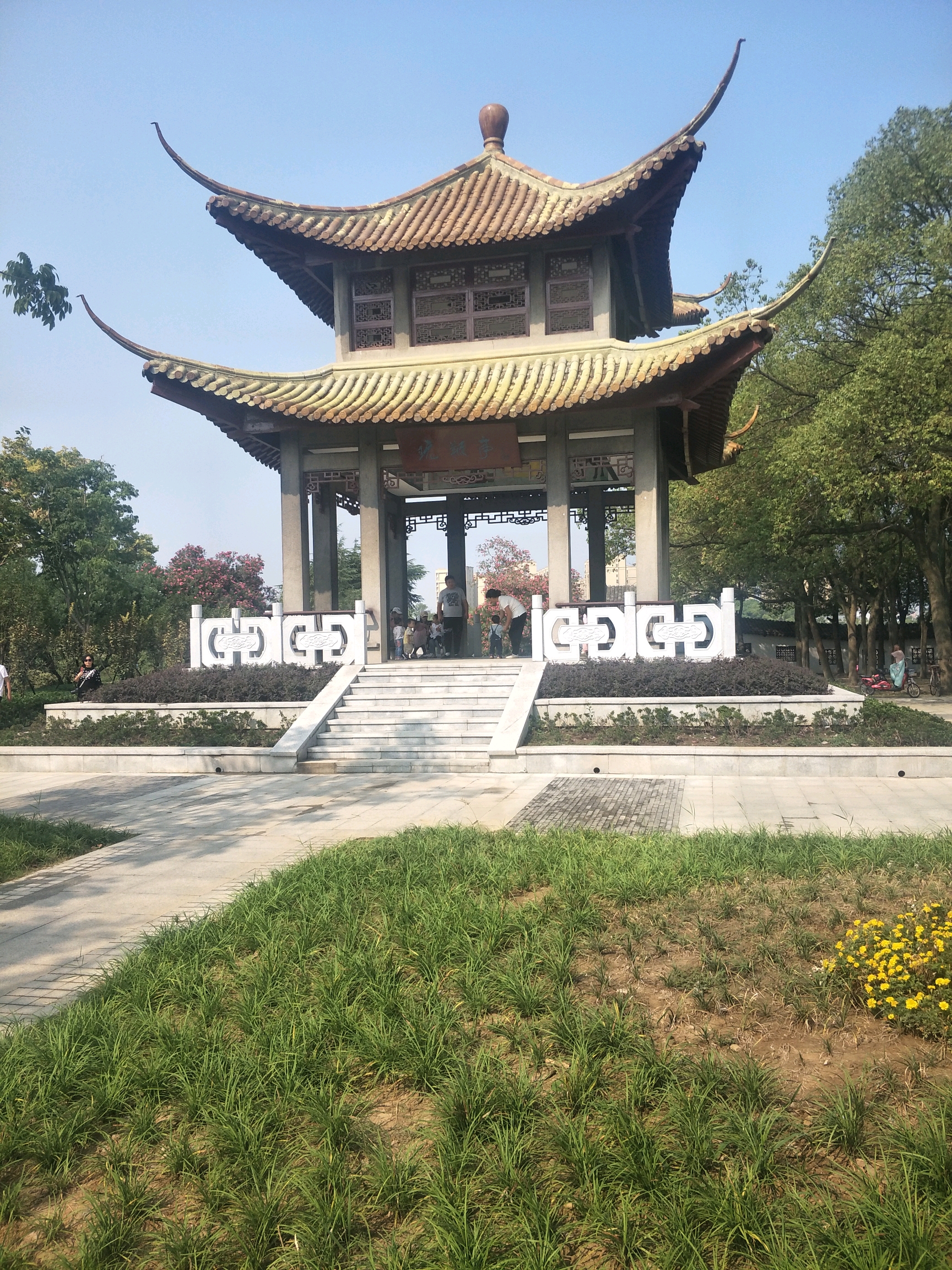 芜湖市中心的汀棠公园