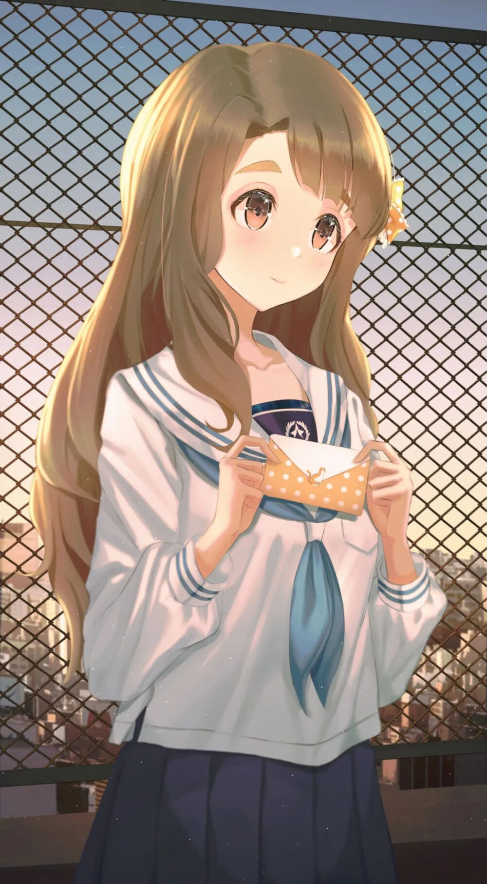 手机壁纸|二次元校园女生 水手服第三期 by:b站盐泽 2021年6月16日