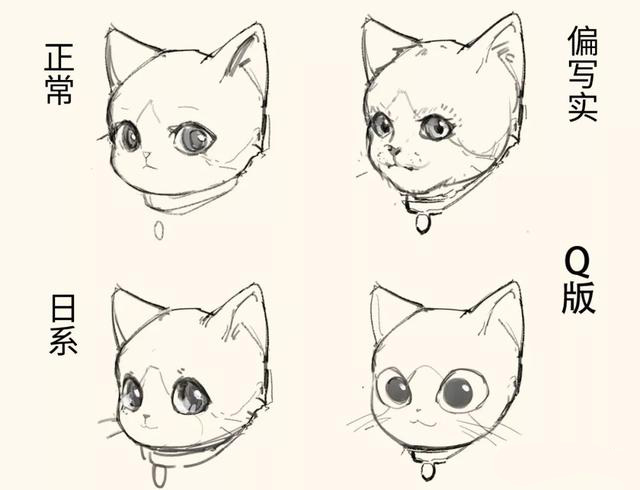 原画画猫必备教程如何轻松画出很多只可爱的小猫