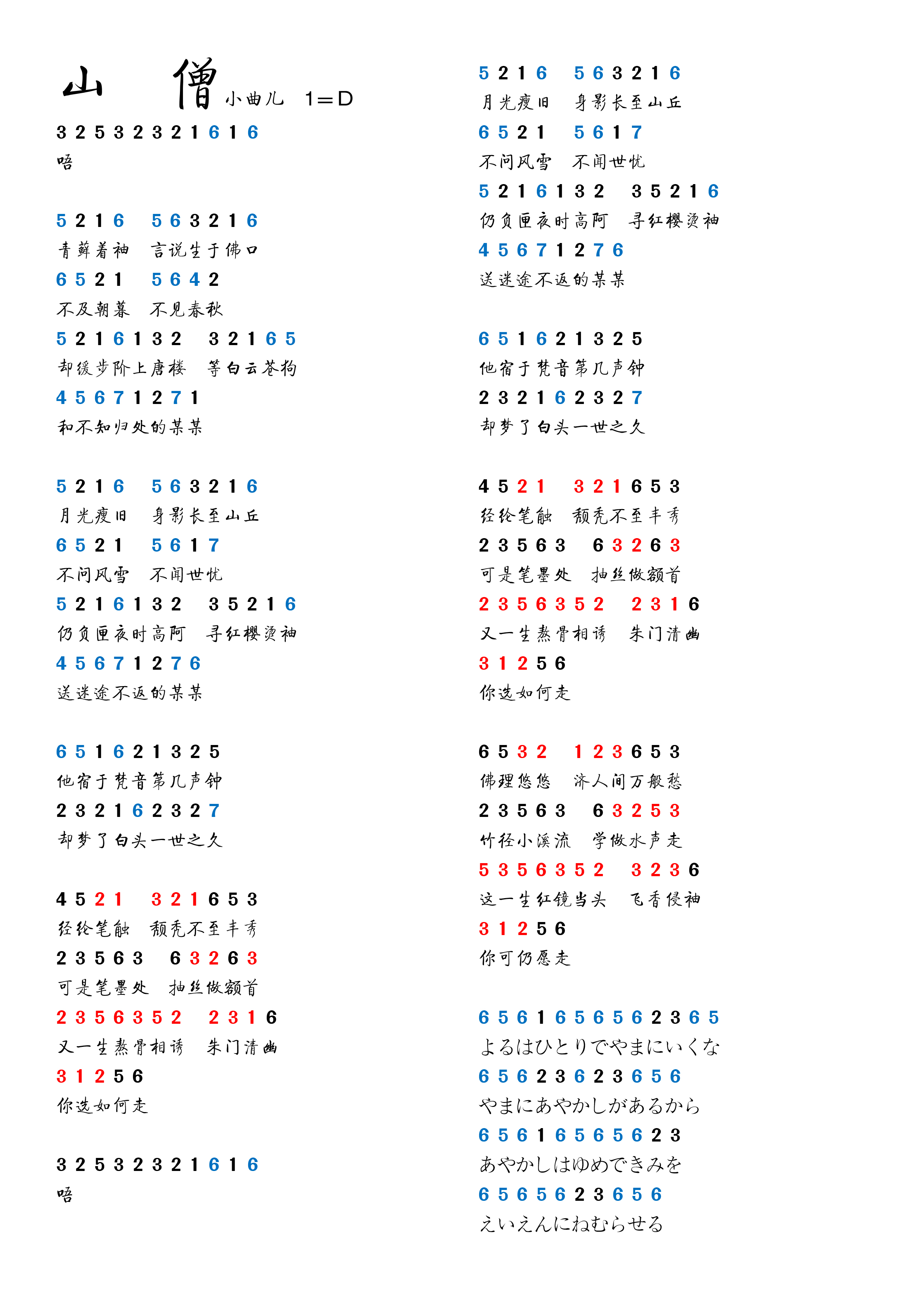 之前在贴吧扒的数字谱补档