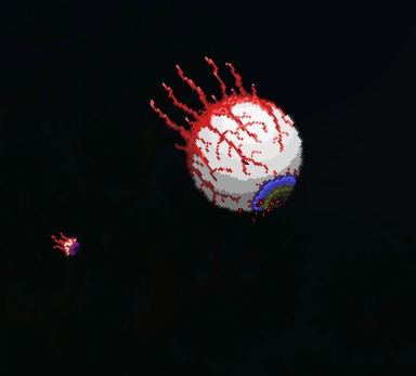 冲刺 克苏鲁之眼向玩家进行短暂的三连冲刺,之后必定释放技能2.