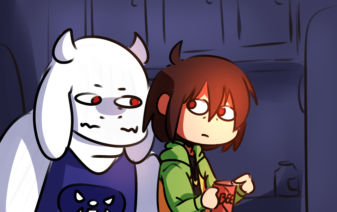 【undertale】ask drunk chara(醉酒猹的ask)搬运漫画