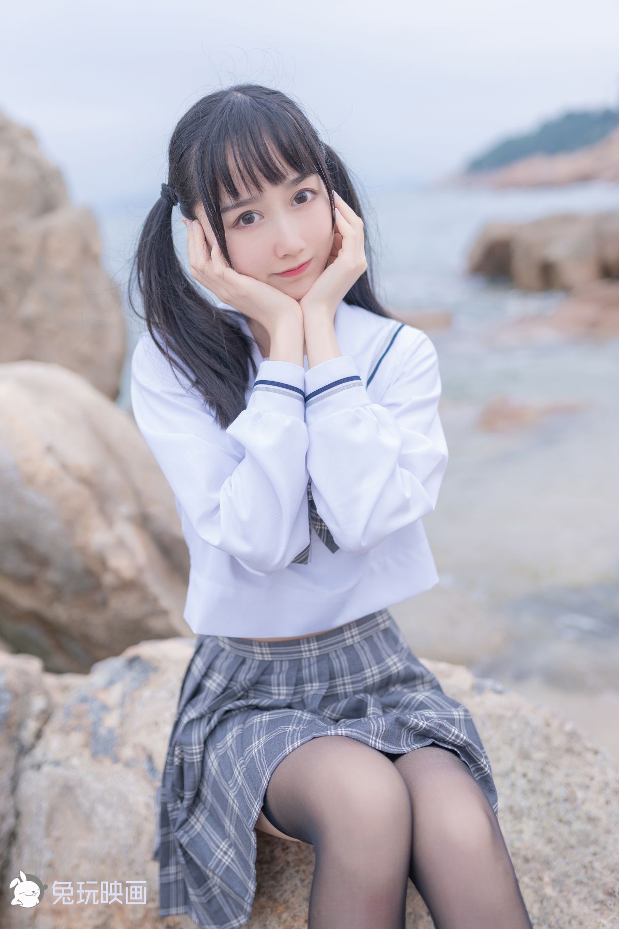 jk制服美少女黑丝学妹听海系列写真