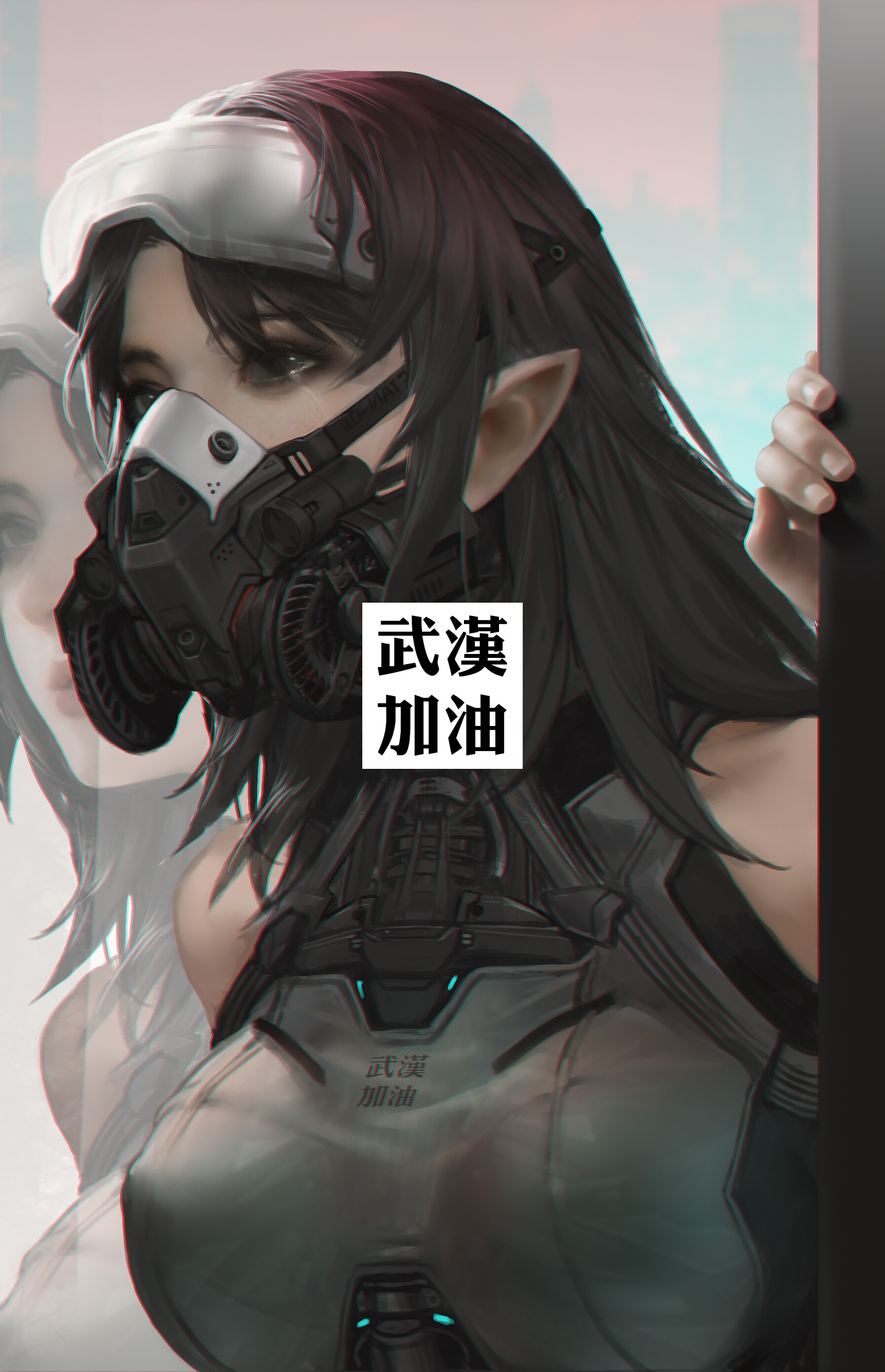 【壁纸】超飒的韩风cg美女,来自画师san mufan