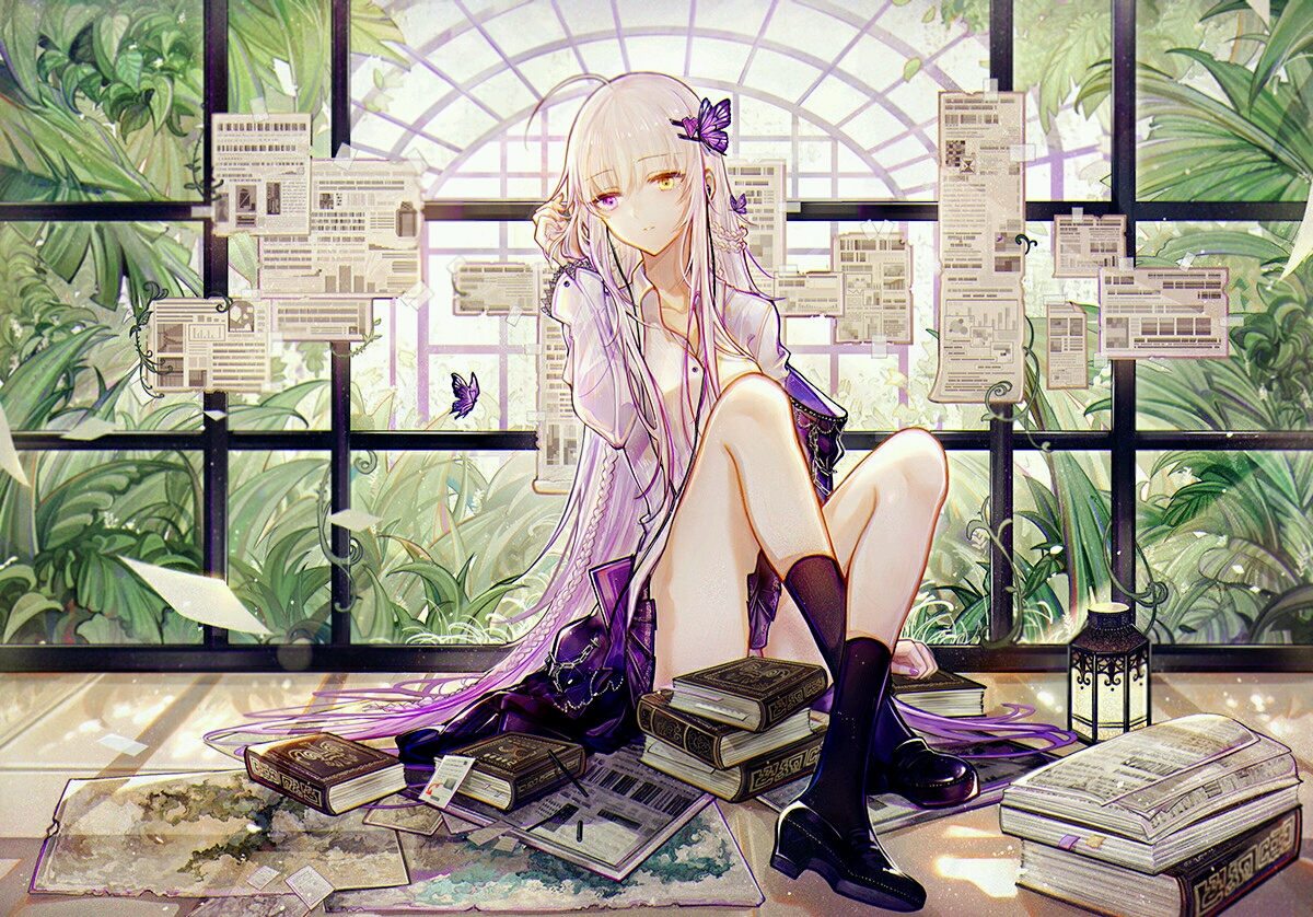 白发美少女图片分享