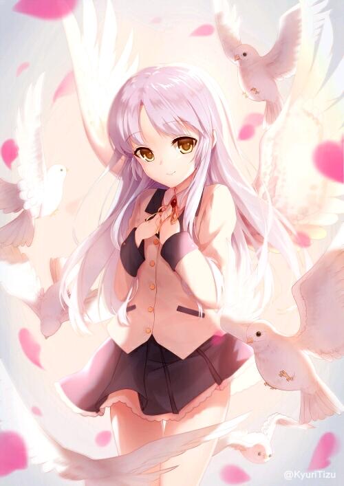 angel beats!( 立华 かなで)壁纸分享