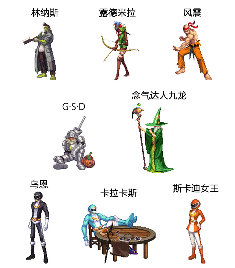 首先最下面的很多人都不陌生吧,小时候常看的恐龙战队的成员,还有林