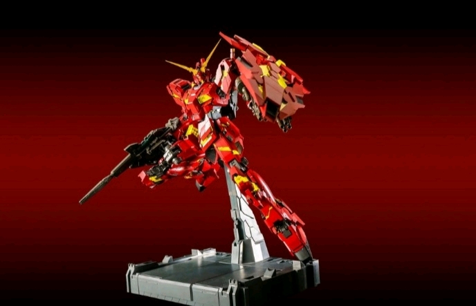 【最新】pg 机动战士高达uc rx-0独角兽高达 武装战甲de 中国红ver.