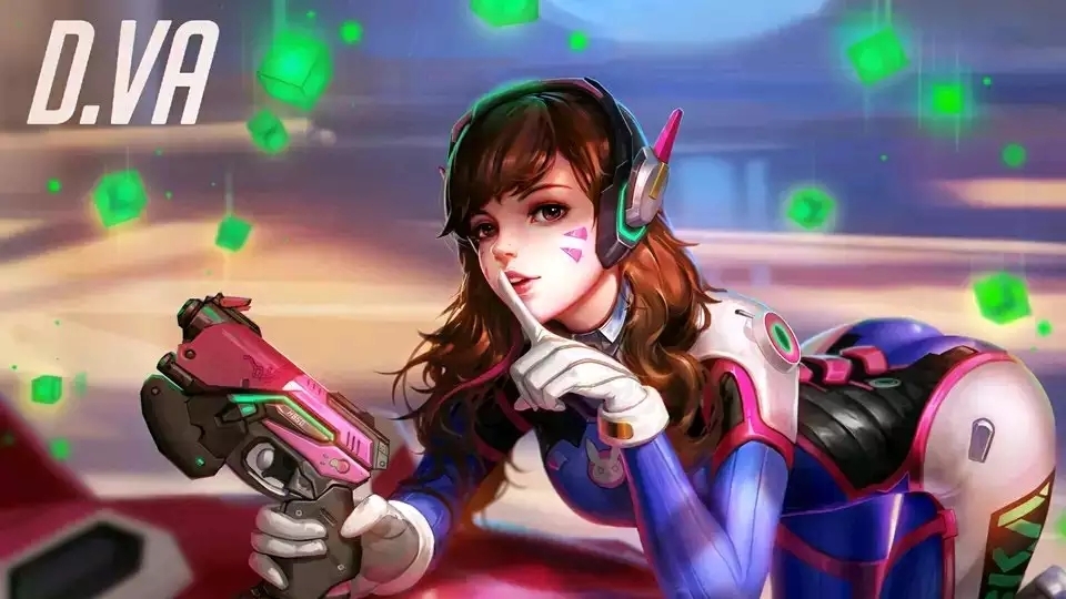 守望先锋dva!高清精美壁纸.