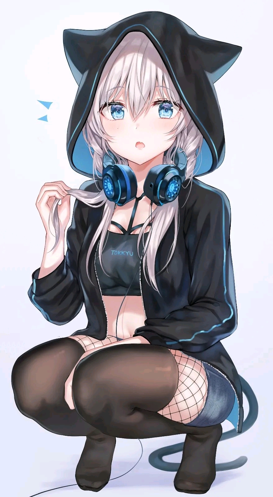 动漫图片第八期:头戴式耳机少女
