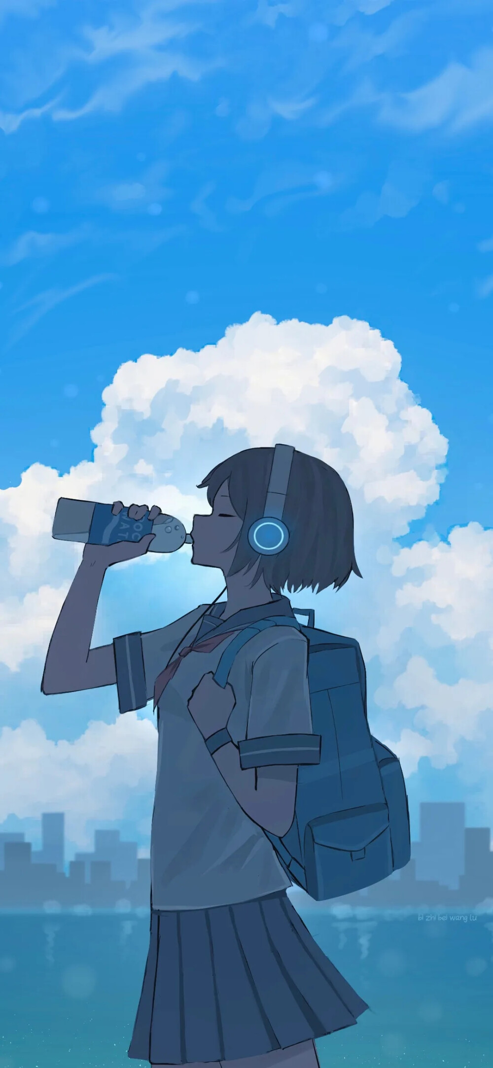 手机壁纸|二次元治愈系 手绘插画小清新 by:b站盐泽 2020年7月24日