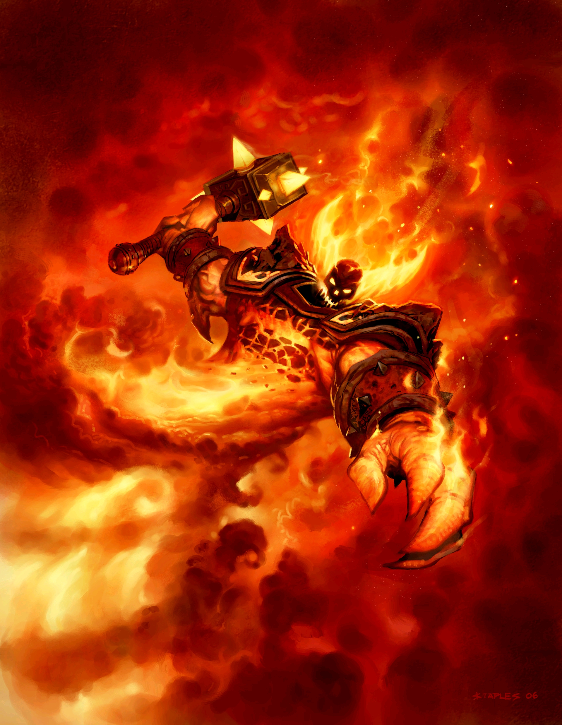 炉石传说:黑石山的火焰boss及特殊卡牌原画