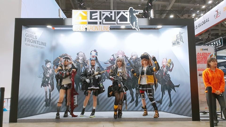 2019年g-star!韩国漫展少女前线cosplay展台