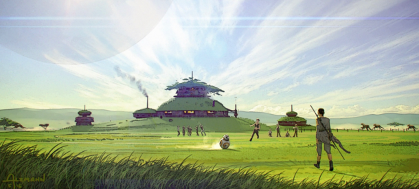 更多设定原画泄露!还原《星球大战9:命运的对决》第2弹