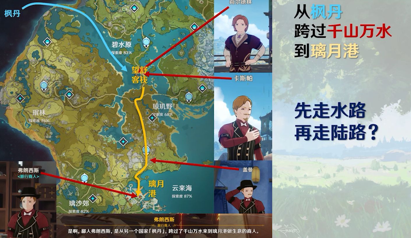 原神考据全网最细关于提瓦特七国坎瑞亚的地貌及位置考据