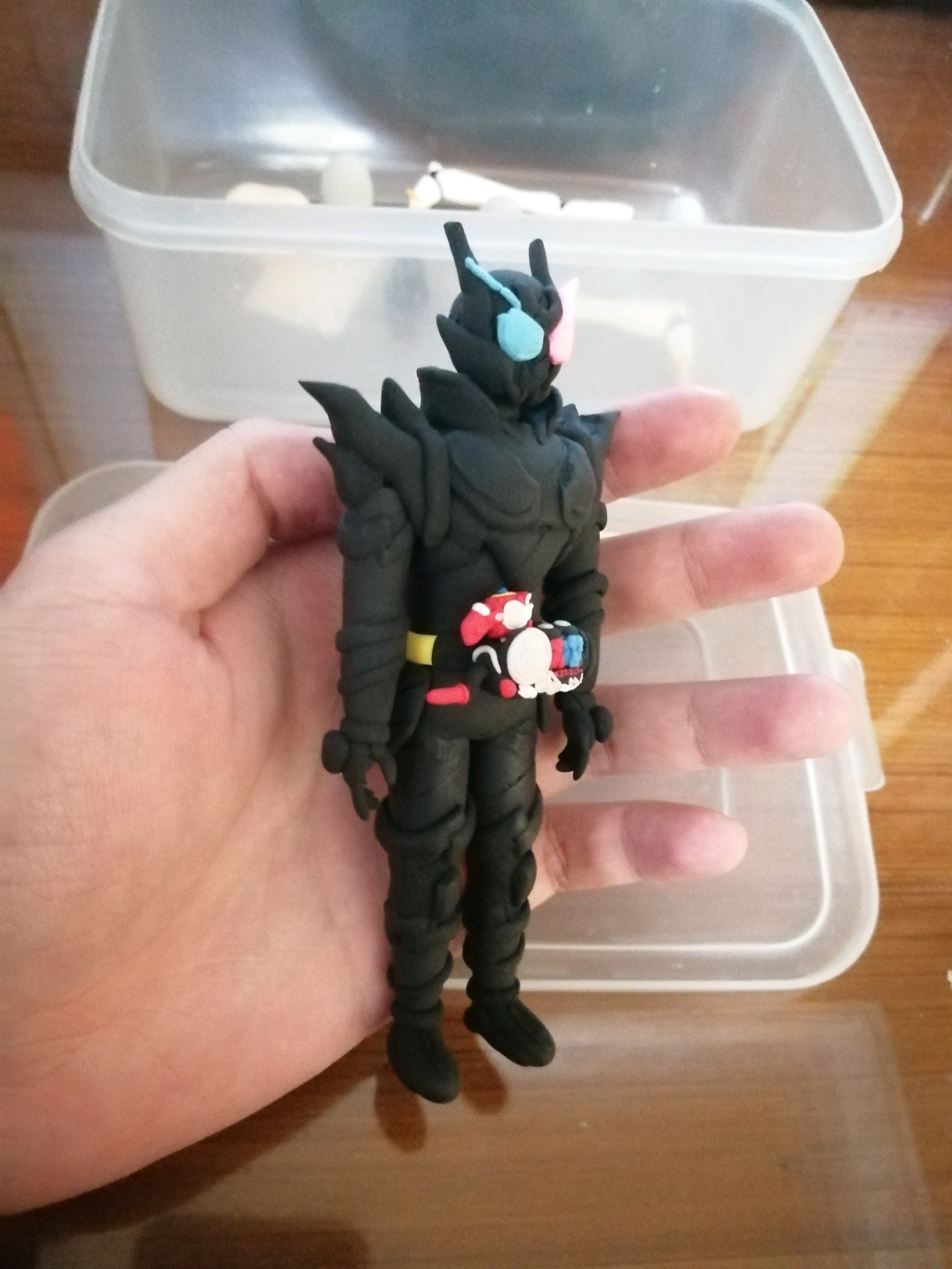 超轻粘土作品假面骑士build危险兔坦