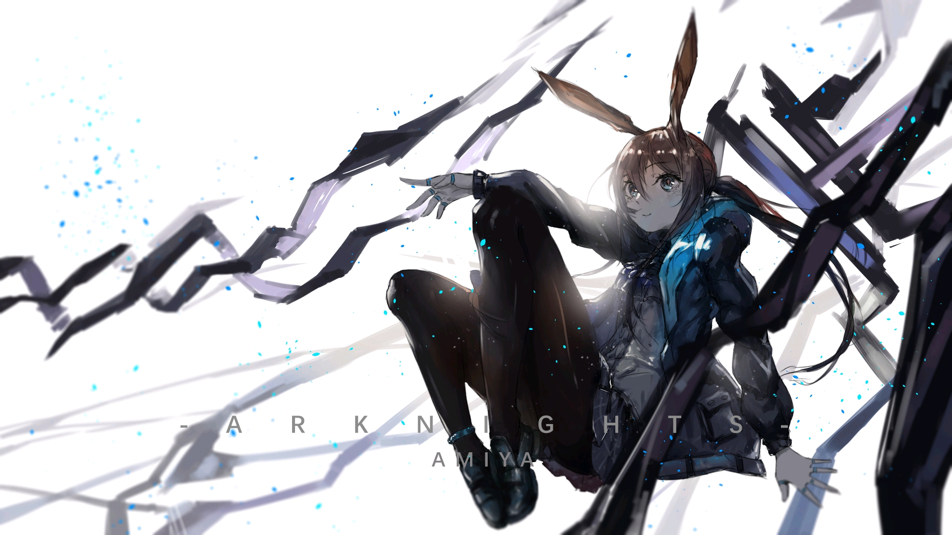 明日方舟阿米娅美图赏(二)--刀客塔,现在还不能休息哦~