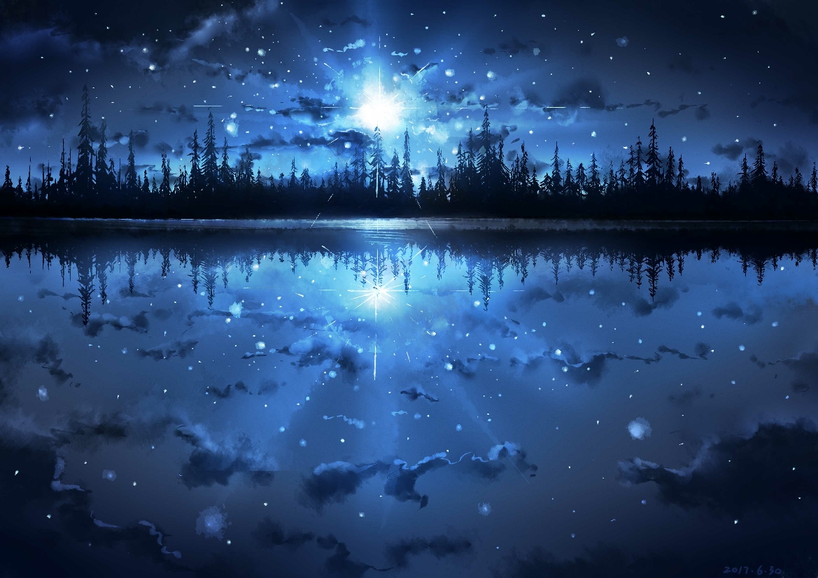 美丽的夜空壁纸