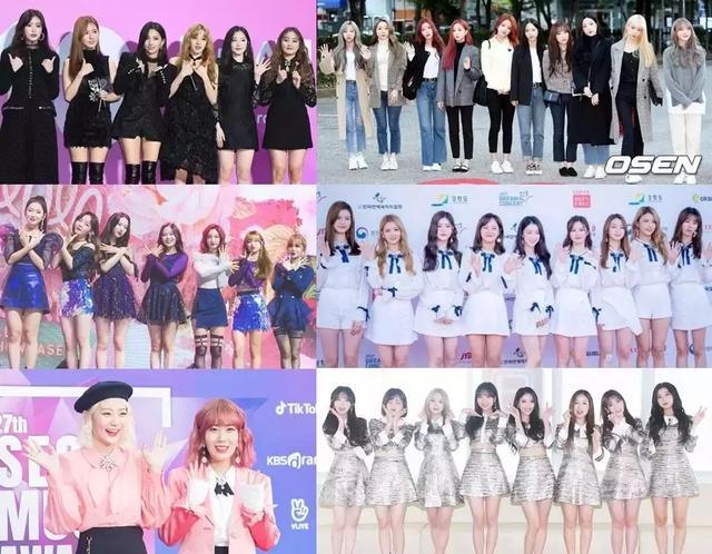 女团的部分包括redvelvet,twice,mamamoo,apink,gfriend,momoland